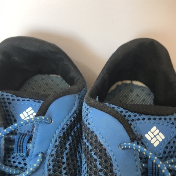 COLUMBIA Youth Drainmaker IV Boat Shoes blue yellow size 5 - Picture 4 of 8